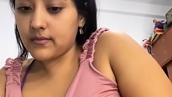 College student with big natural boobs indian style