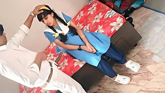 Innocent schoolgirl fucks with her teacher for the first time