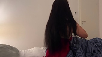 The quarreling couple shares a bed with a stepson in hd